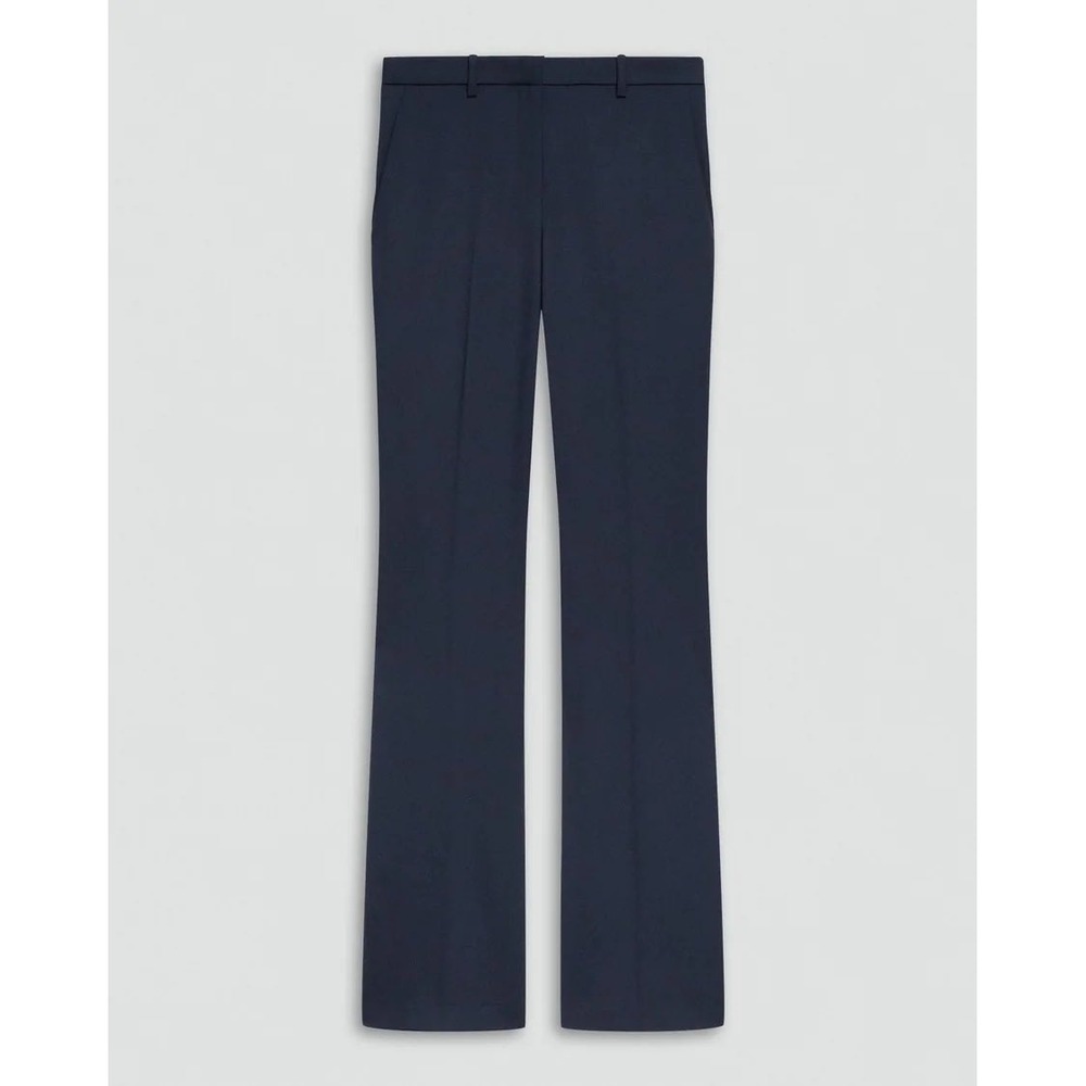 Theory Treeca Slim Fit Traceable Wool Navy Pants Size 0